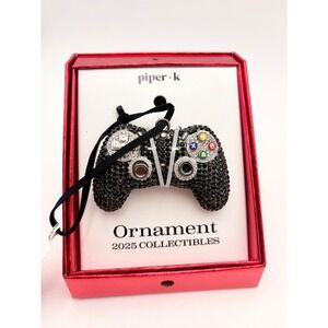 Piper K Rhinestone Game Controller Christmas Ornament 2025 Collectibles